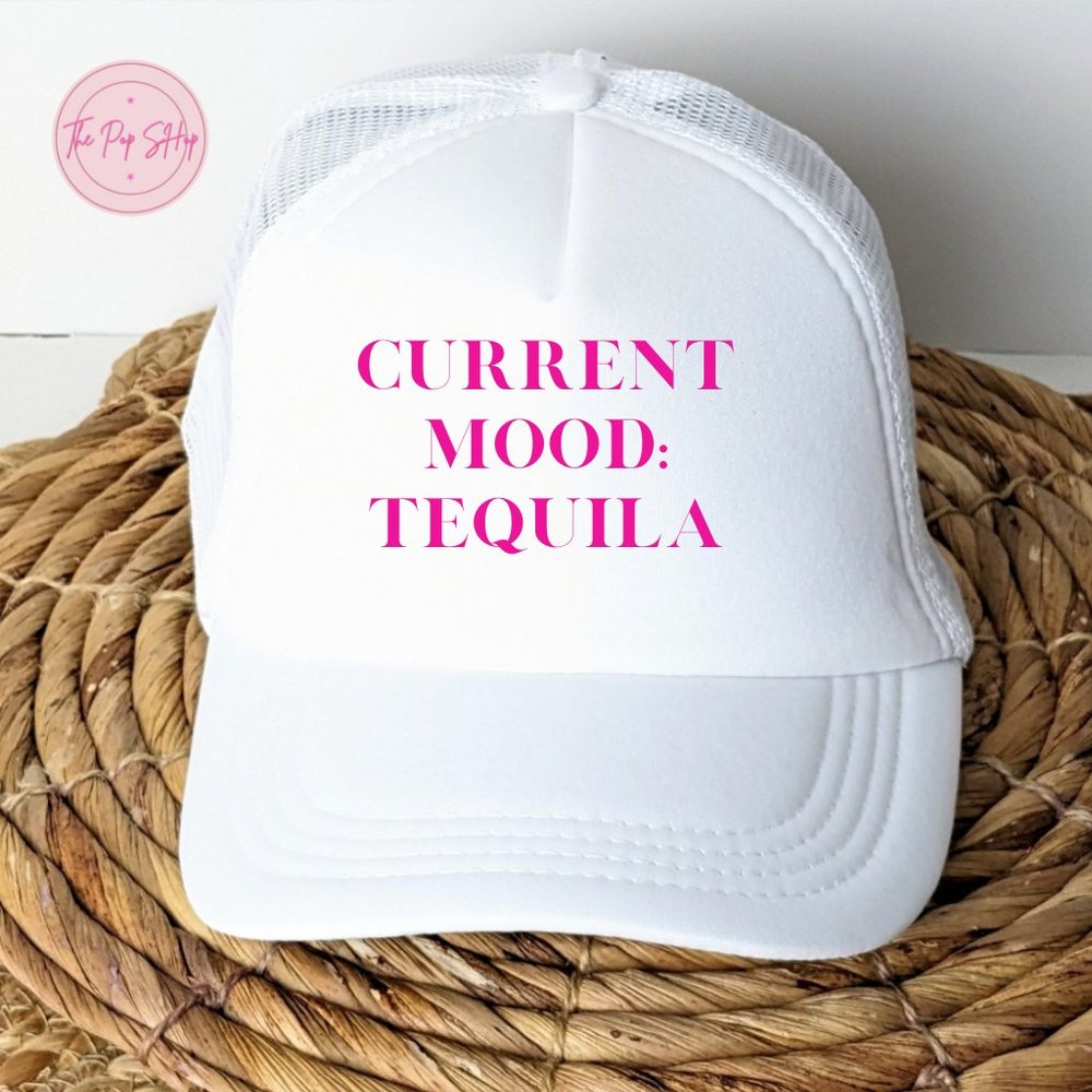 Current Mood Tequila - White Trucker Hat